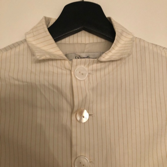 White flowy designer style shirt - Picture 4 of 8